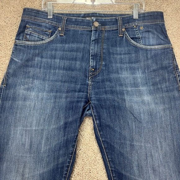 Mavi Jeans 34x32 Mens Zach Straight Leg Blue Wash Denim Casual‎ Pants
